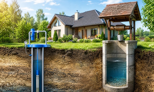 Автономное водоснабжение загородного дома Геленджик: скважина или колодец